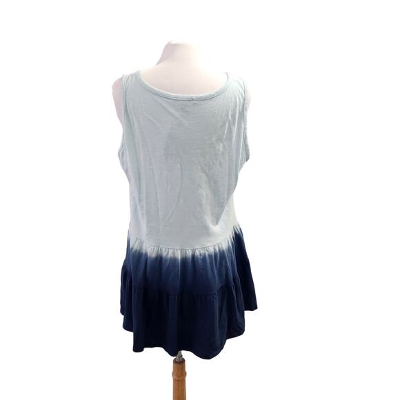 Lane Bryant Blue Dip Dye Sweetheart Tiered Max Swing Tank Size 14/16 NWT - Picture 5 of 11